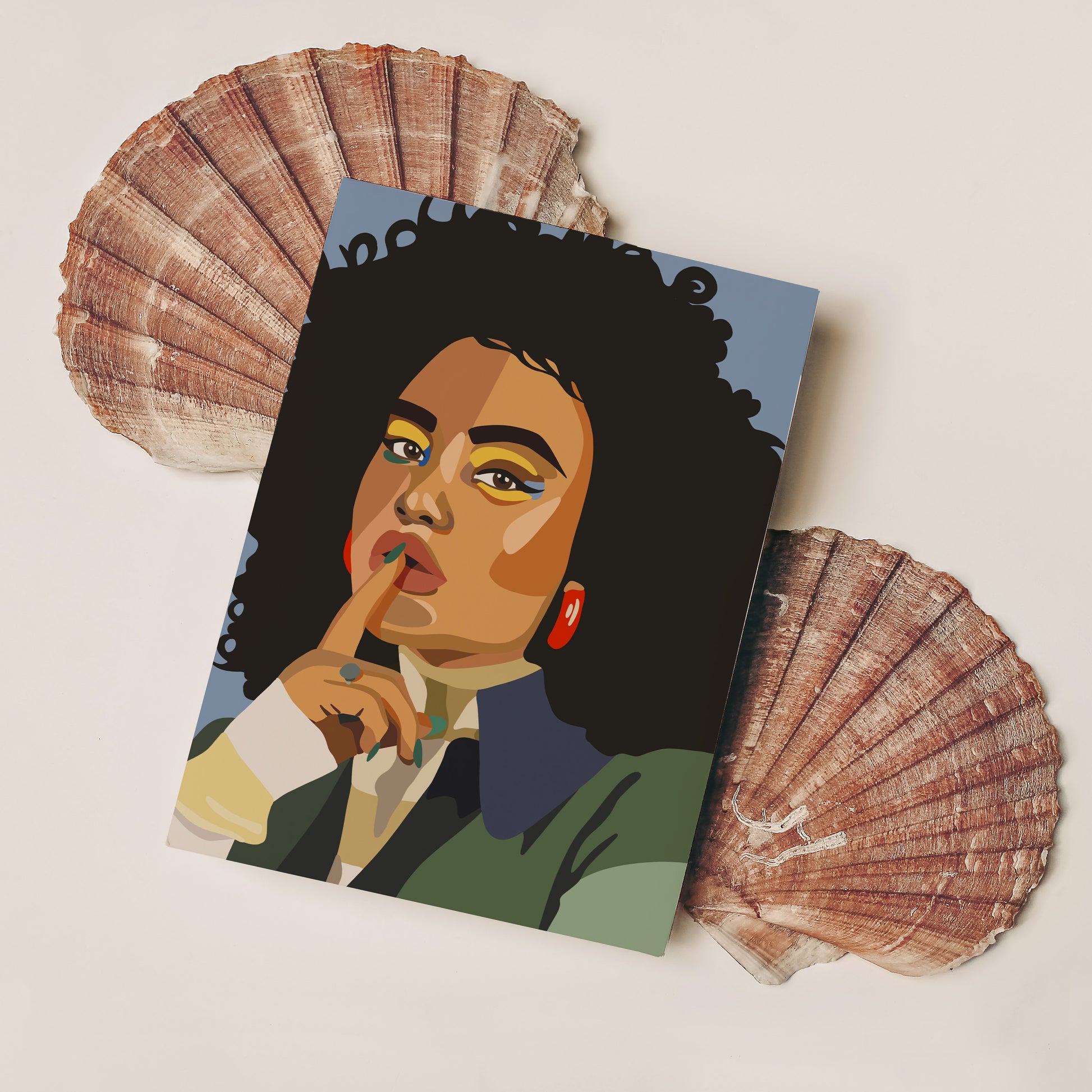 Maneater - art print postcard Set of 8 - Ansichtkaarten - Alexa