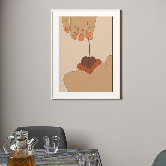 Erotic Fruit Cherry - art print poster