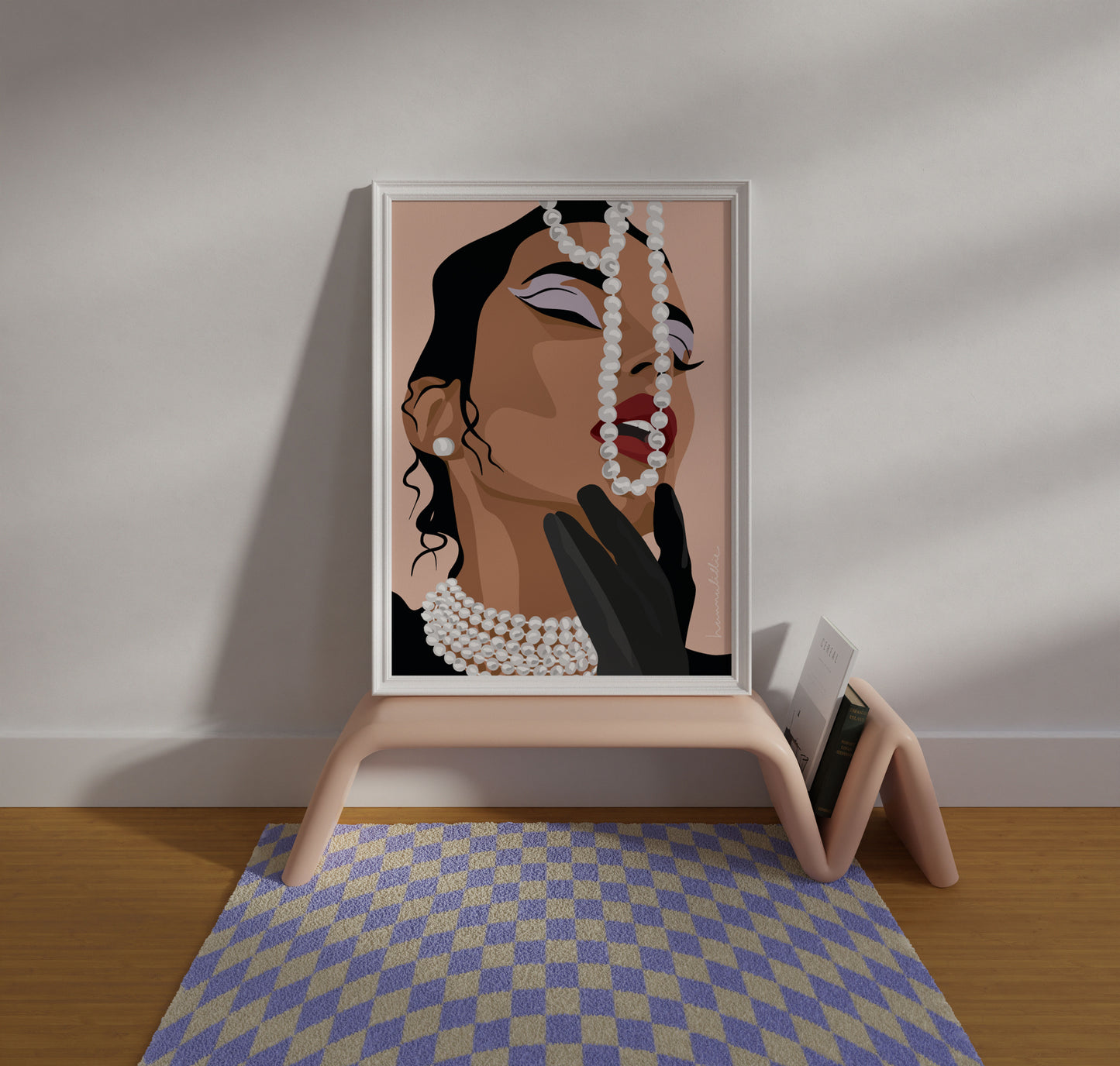 Pearls of Joy Claire - art print poster