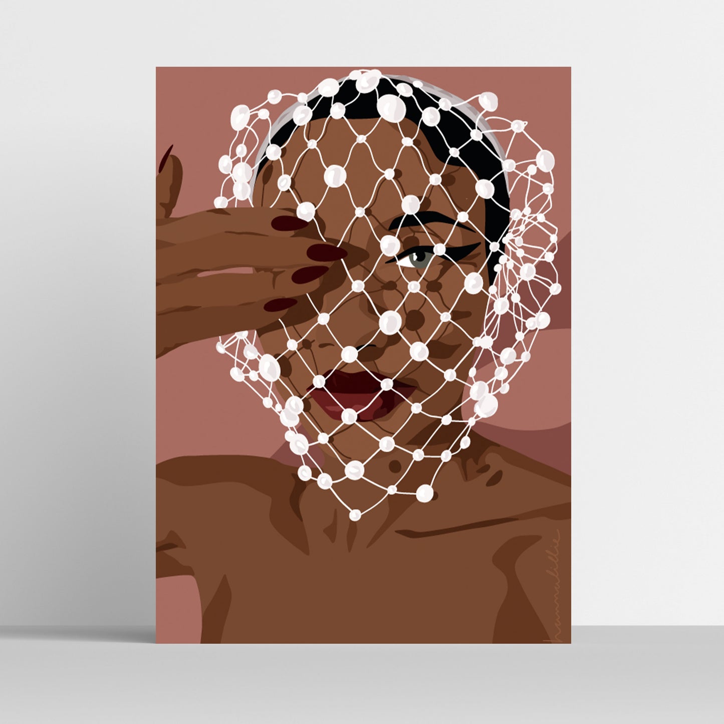 Pearls of Joy Mathilda - art print poster