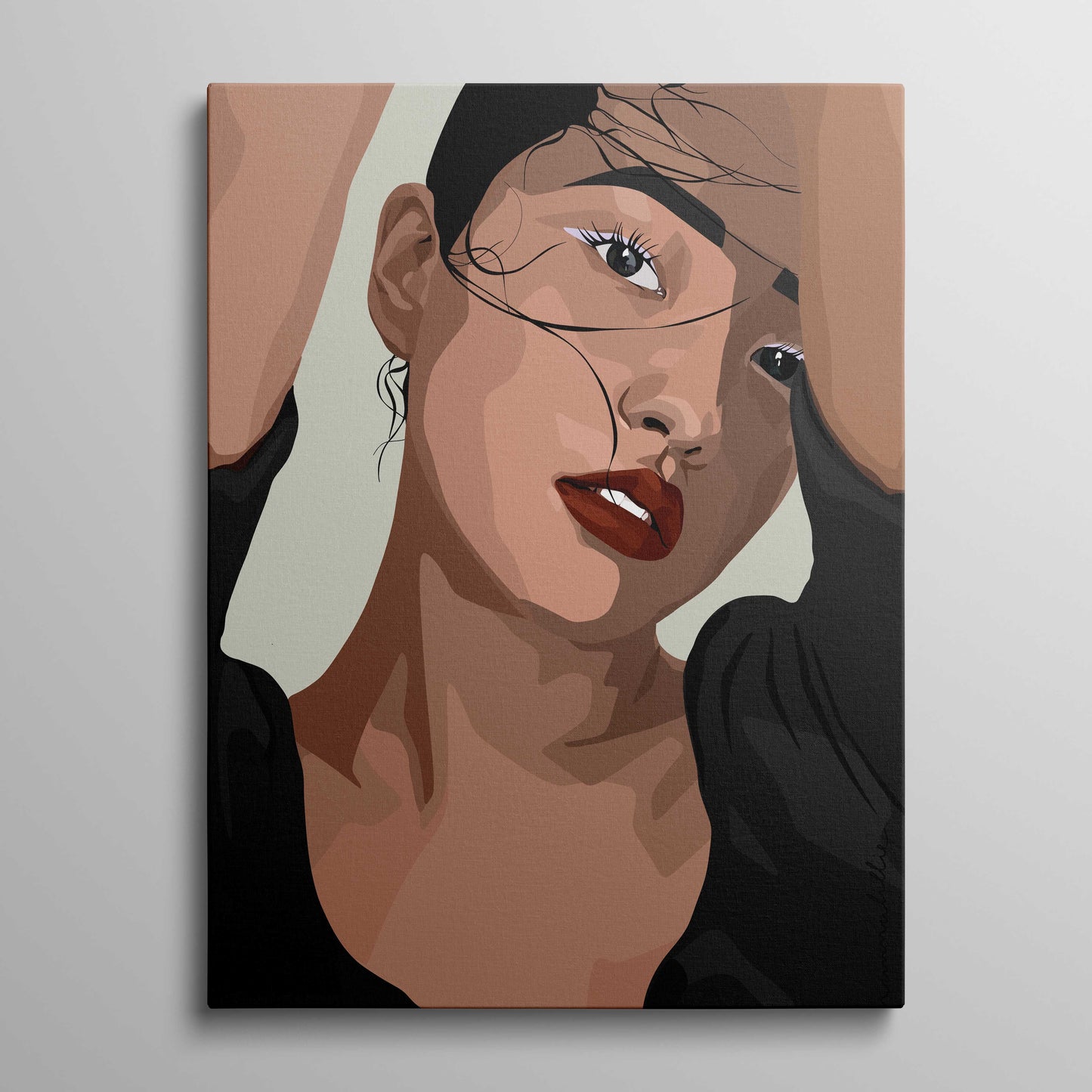 Diamonds and Pearls Lucy- art print canvas