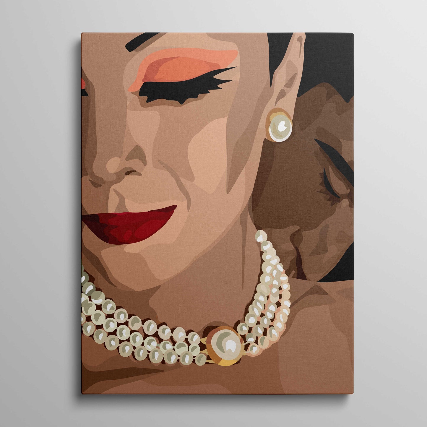 Diamonds and Pearls Sadie - art print canvas