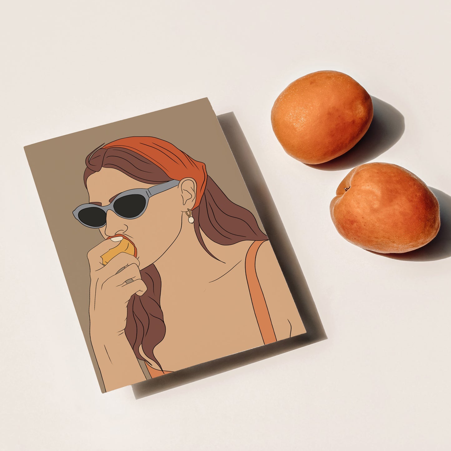 Erotic Fruit - art print postcard - Ansichtkaart - Eat Me, Bite, Eet me