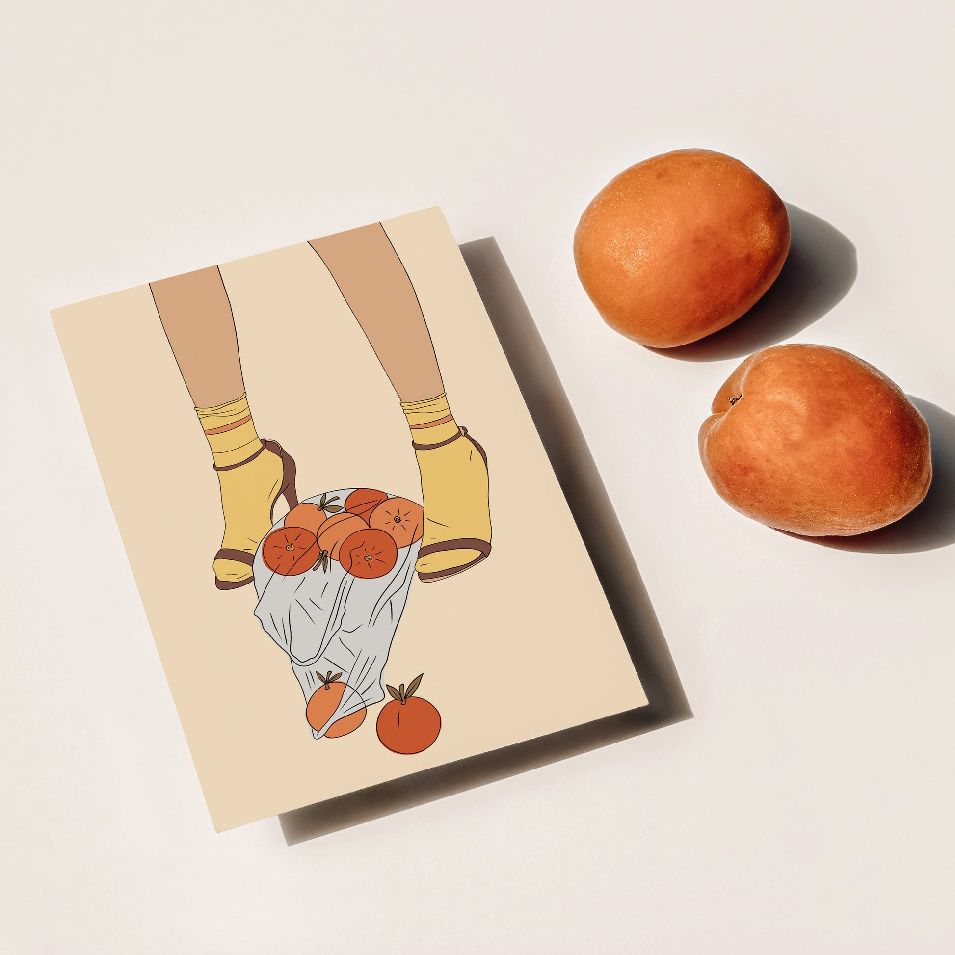 Erotic Fruit - art print postcard - Ansichtkaart - Oops, Fruit