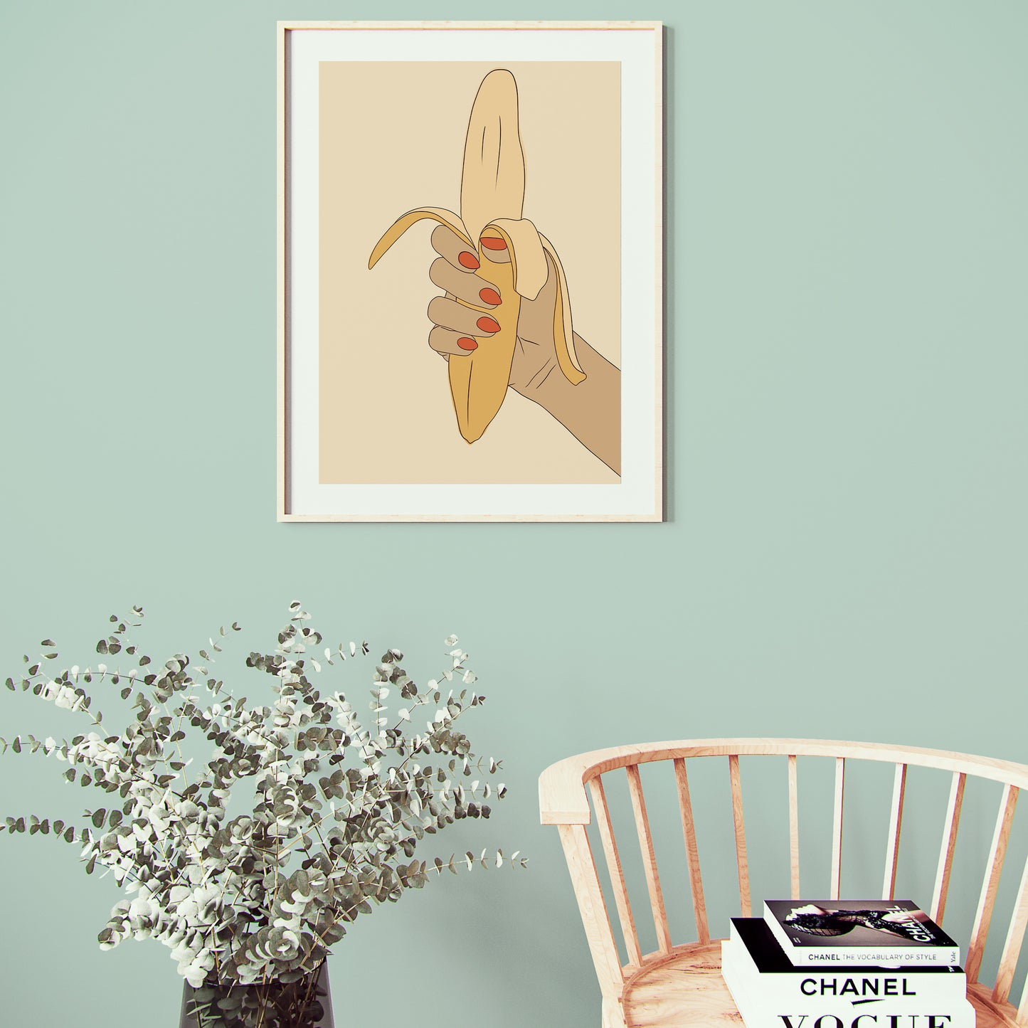 Erotic Fruit Banana - art print poster