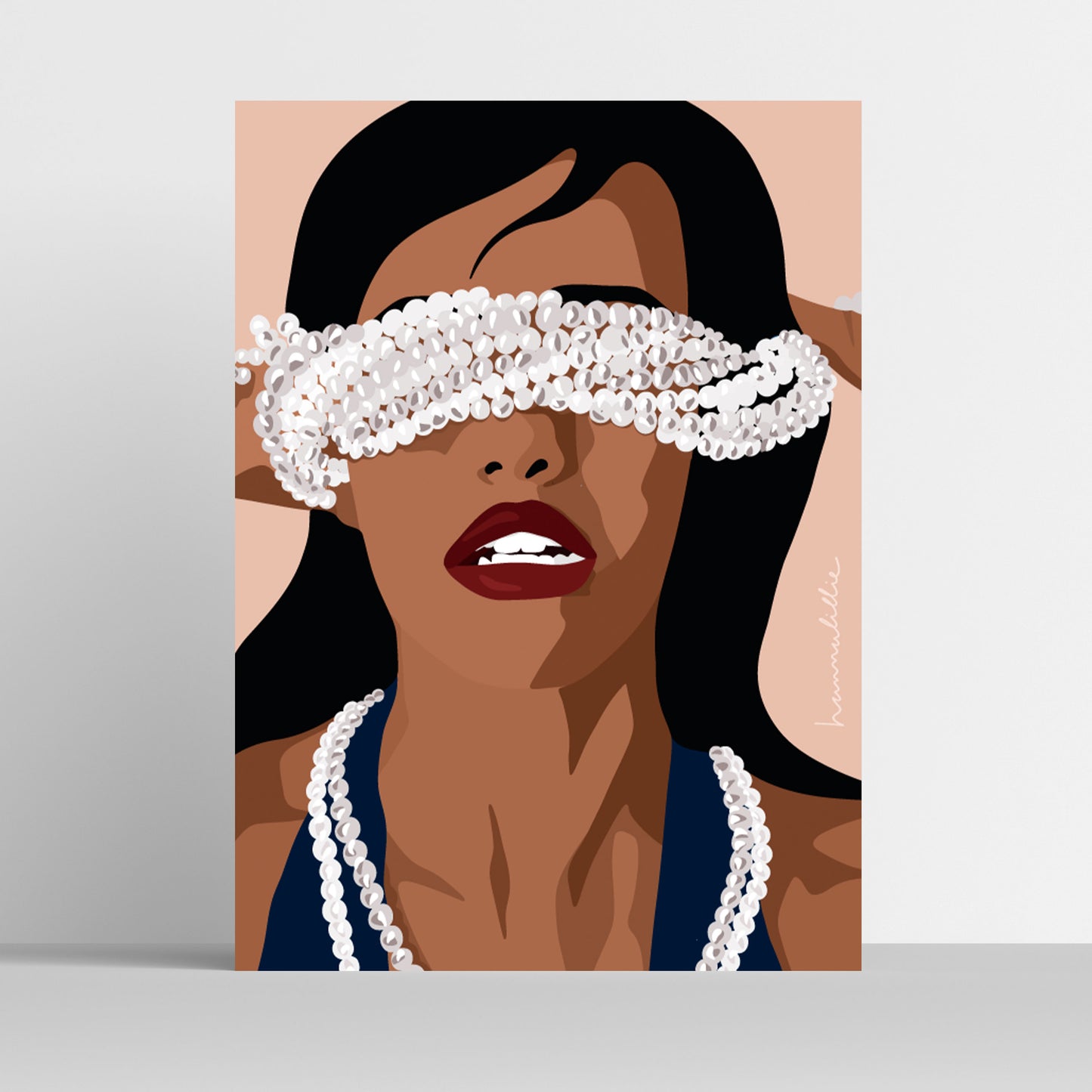 Pearls of Joy Chanel - art print poster