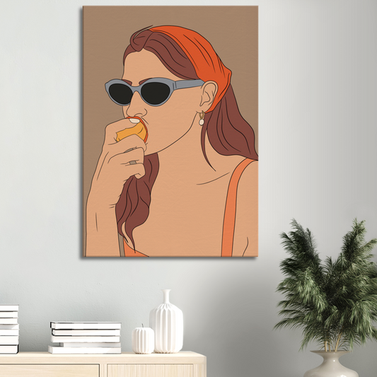 Erotic Fruit Eat Me - art print canvas