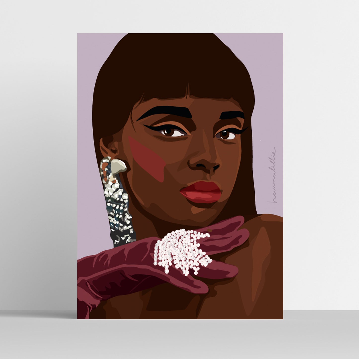 Pearls of Joy Natalia - art print poster